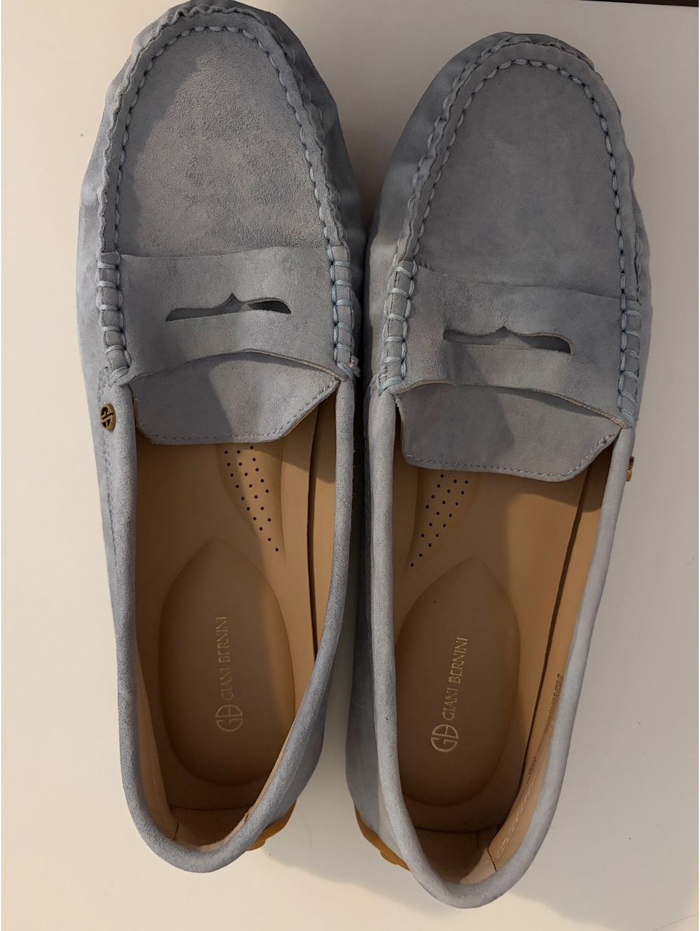Giani Bernini Women's Carinna Slip On Driver Loafers Size 8.5 M, Blue